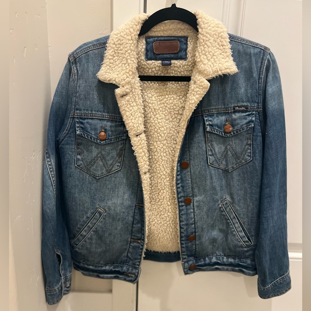 Wrangler Womens Retro Sherpa Lined Jacket X-Small